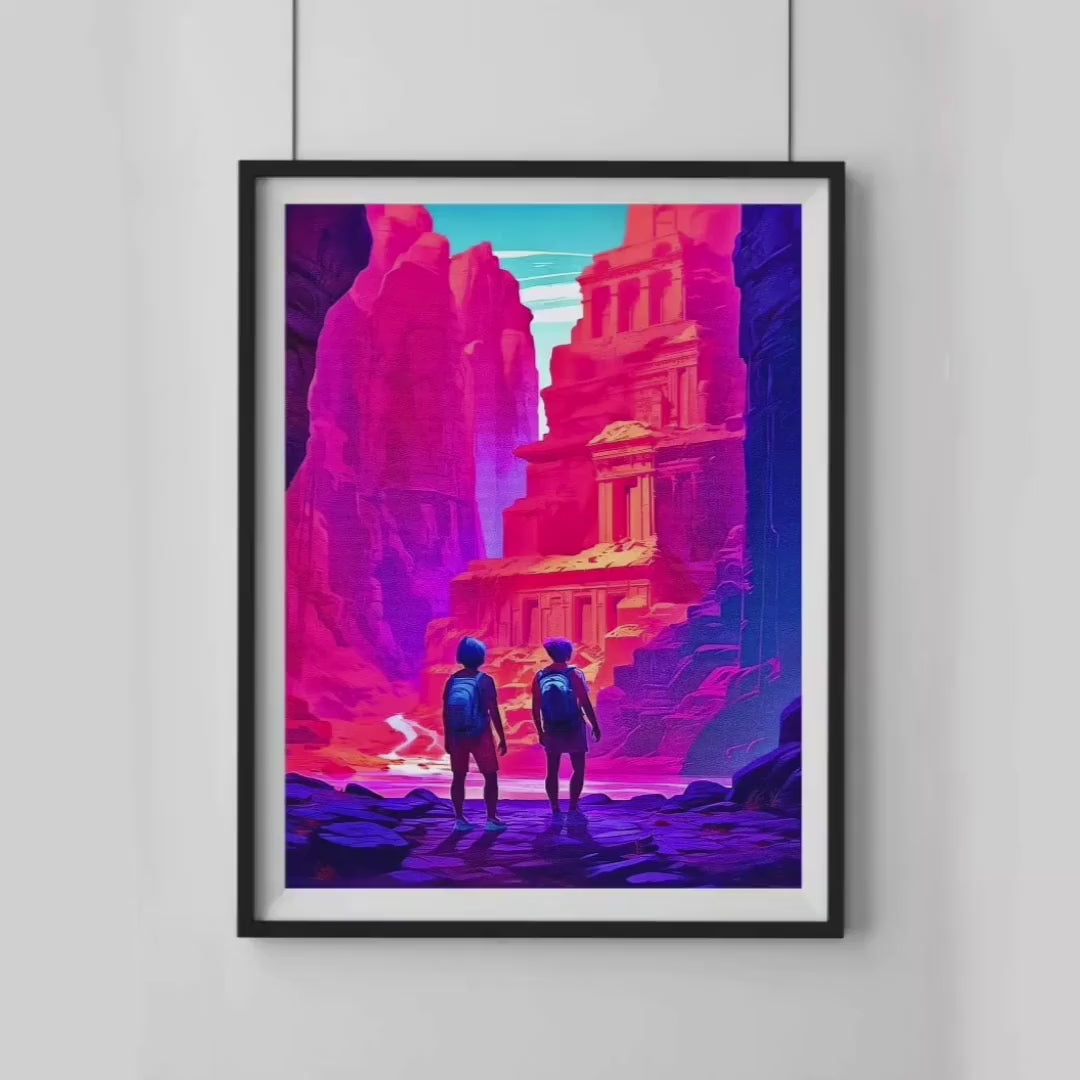 PETRA Digital Art Print: Modern Nature Illustration (Instant Download)