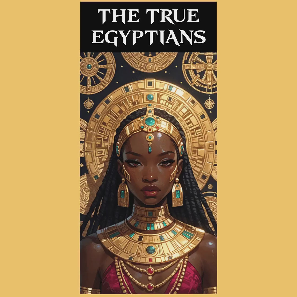 Nubian Queen Art Print, Afrocentric Royal Illustrations, Black History Decor (Digital Download)