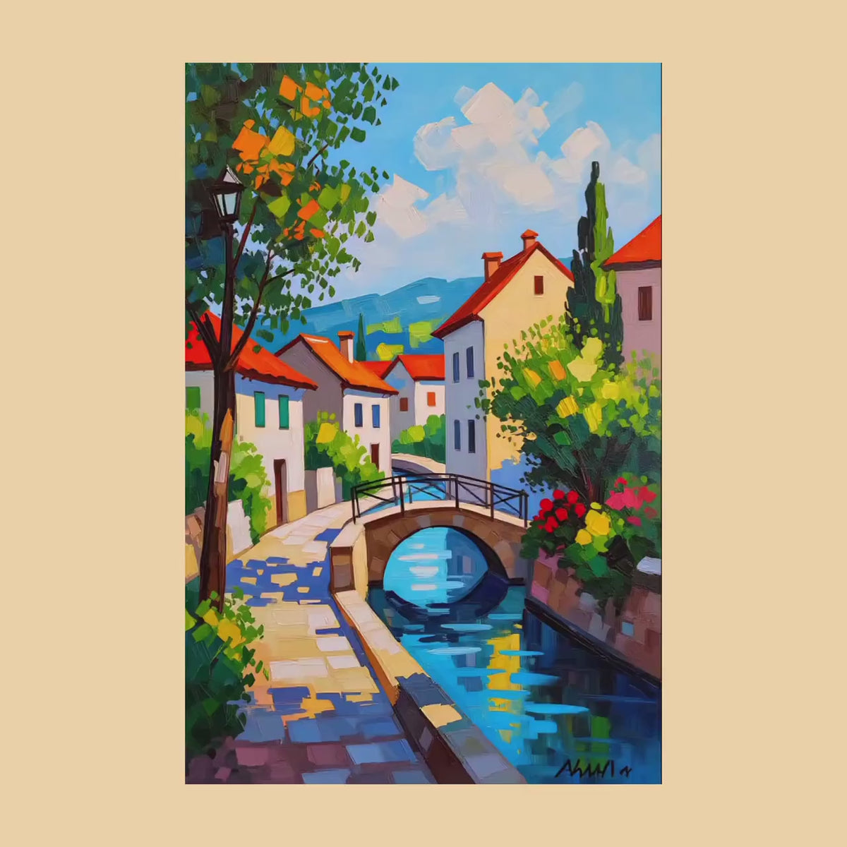 Impressionism Art Prints, Colorful Painting Wall Art (Digital Download)