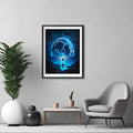 Moonlight Digital Art Print: Modern Nature Illustration (Instant Download)