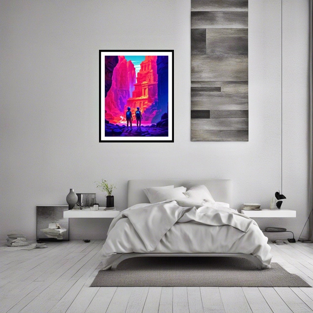 PETRA Digital Art Print: Modern Nature Illustration (Instant Download)