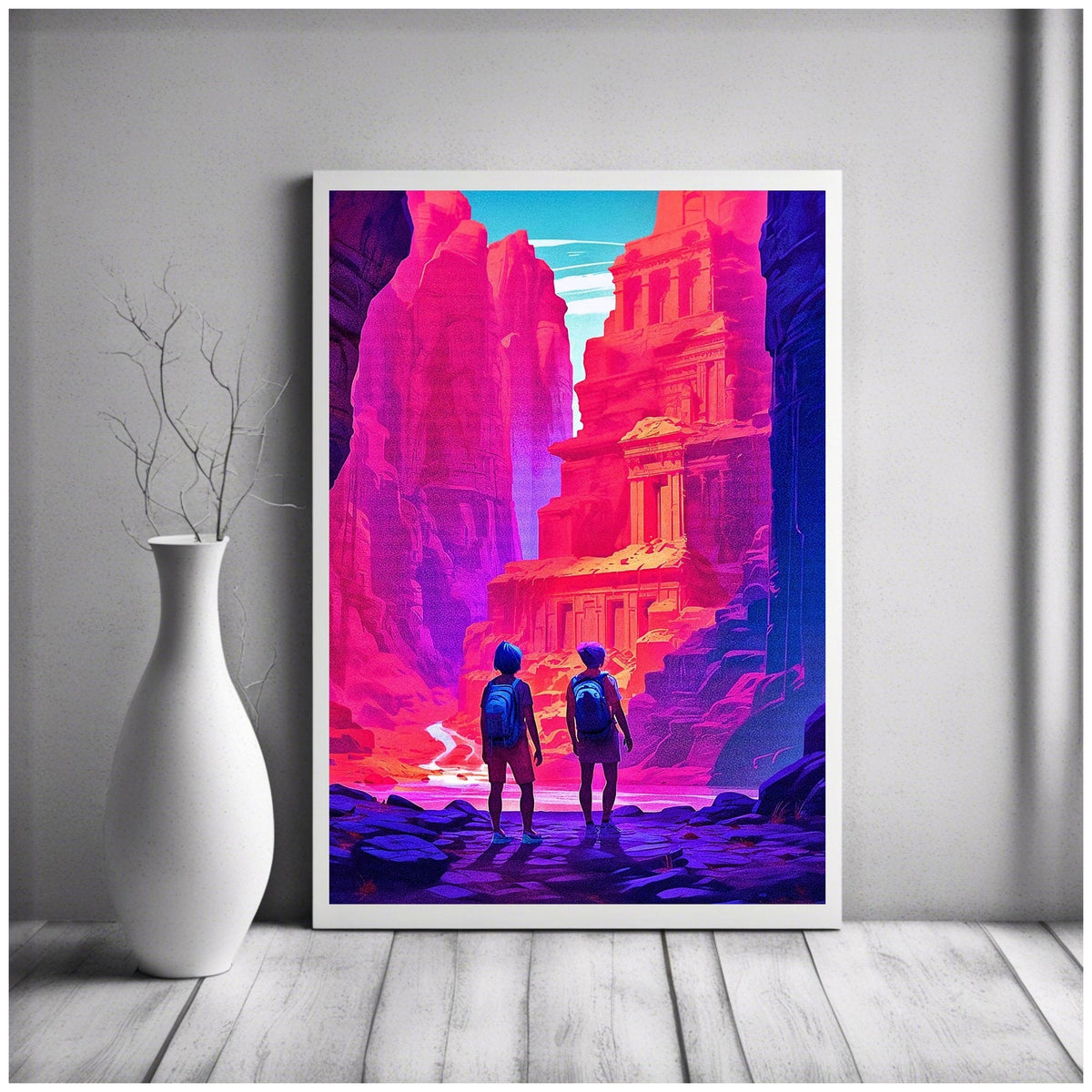 PETRA Digital Art Print: Modern Nature Illustration (Instant Download)