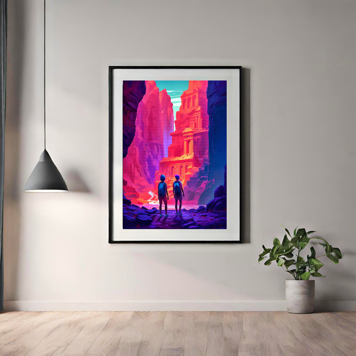 PETRA Digital Art Print: Modern Nature Illustration (Instant Download)