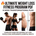 🔥 Ultimate Weight Loss Fitness Program PDF | 8-Week Fat Loss & Muscle Building Guide (Digital Download)