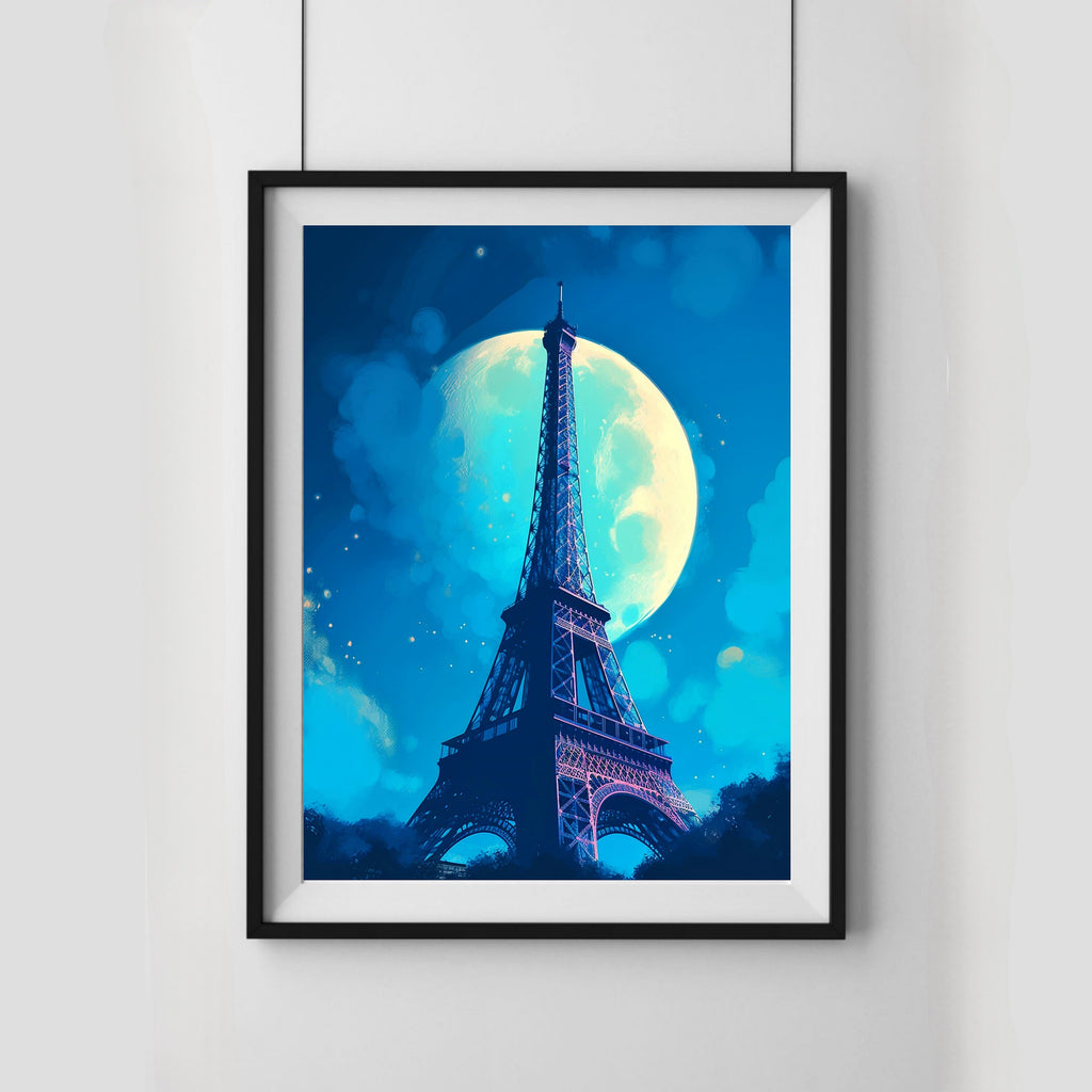 Elegant Parisian Charm: Digital Art Print, Wall Art, Home Decor, Printable Illustration