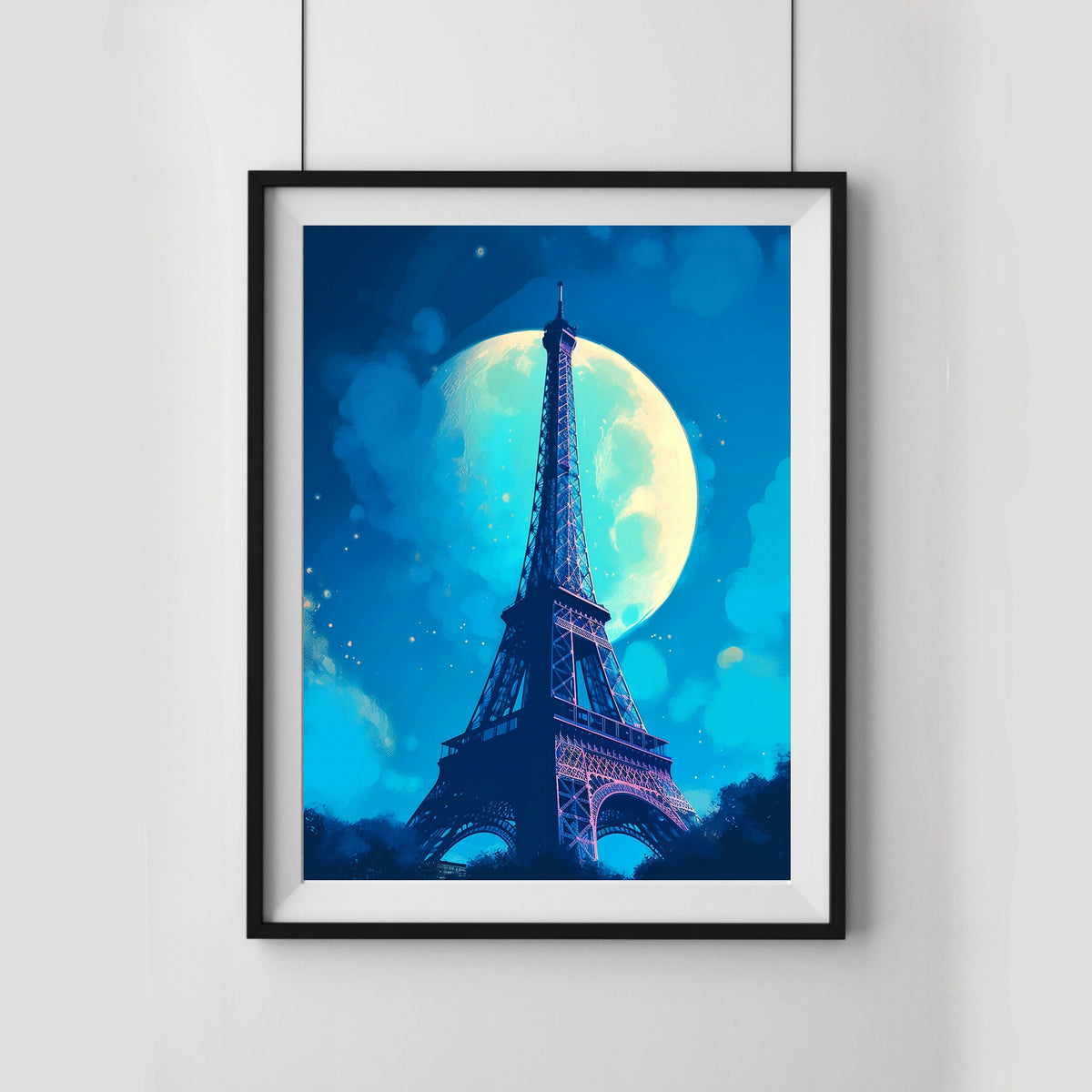 Elegant Parisian Charm: Digital Art Print, Wall Art, Home Decor, Printable Illustration