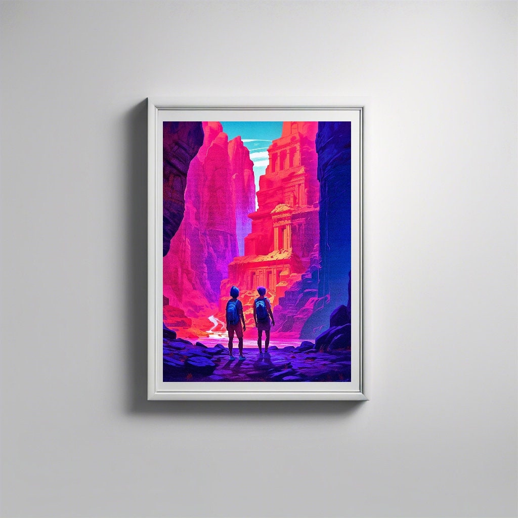 PETRA Digital Art Print: Modern Nature Illustration (Instant Download)
